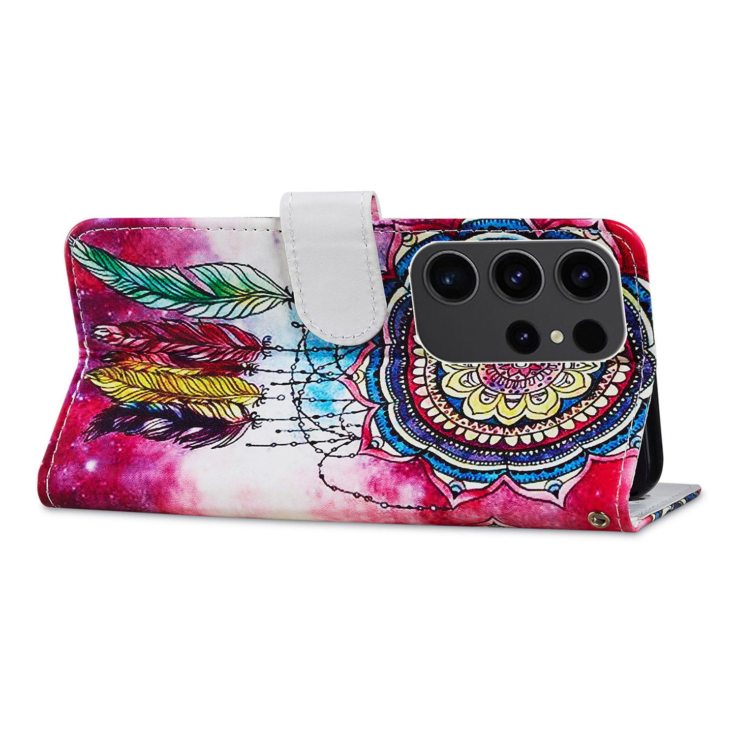 For Samsung Galaxy S23 Ultra Pattern Printing PU Leather Cover Wallet Stand Protective Phone Case with Strap For Samsung Galaxy S23 Ultra Pattern Printing PU Leather Cover Wallet Stand Protective Phone Case with Strap